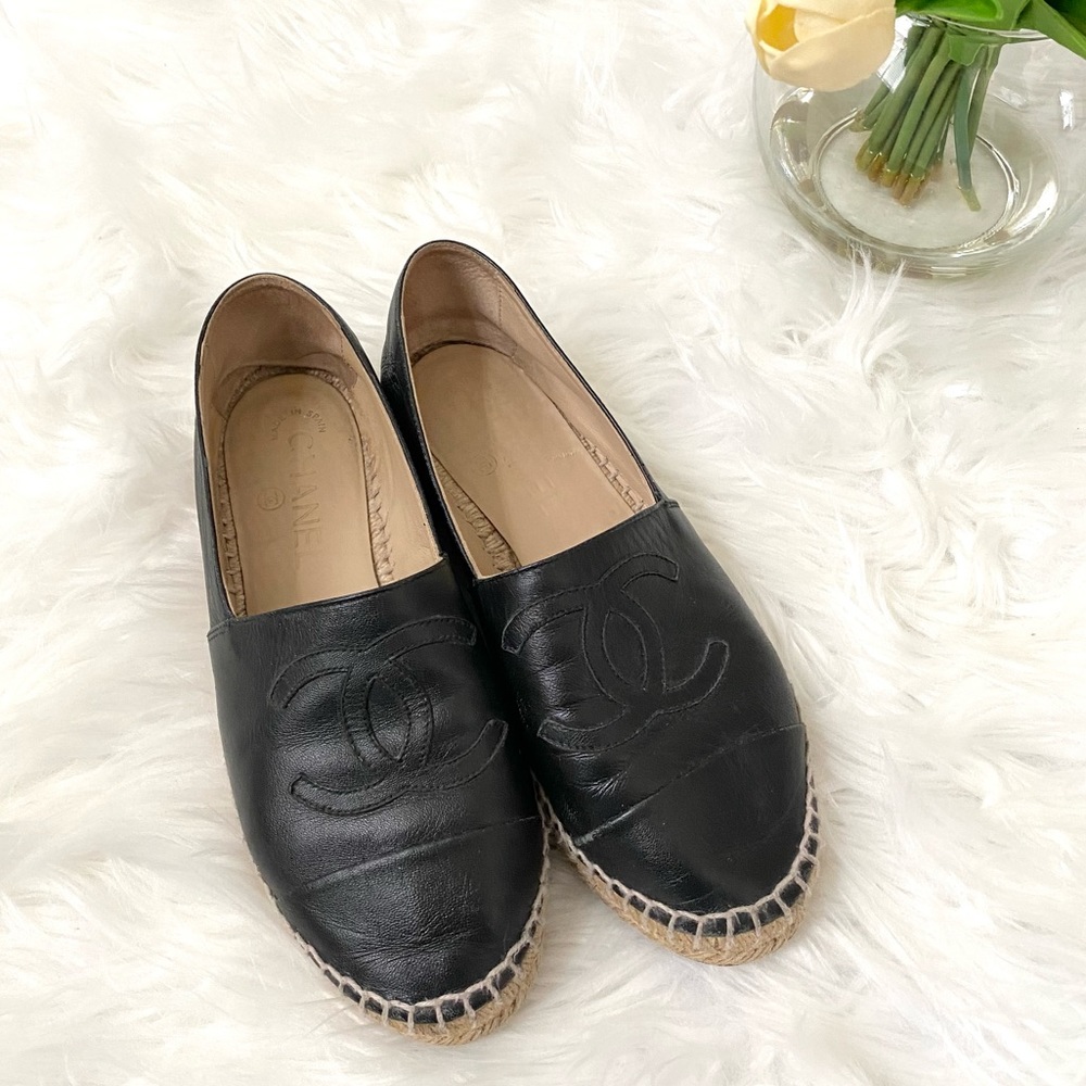 Black Chanel Espadrilles - SOLD - Picture 1 of 12